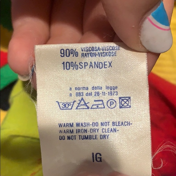 RARE Vintage Multicolored Versace Bodysuit - Picture 6 of 6